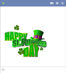 Happy St. Patrick's Day Facebook sticker