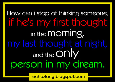 How can i stop of thinking someone, if he's my first thought in the morning