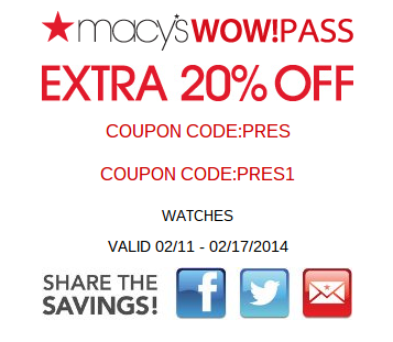 Macy&#39;s Coupons For President&#39;s Day 2014