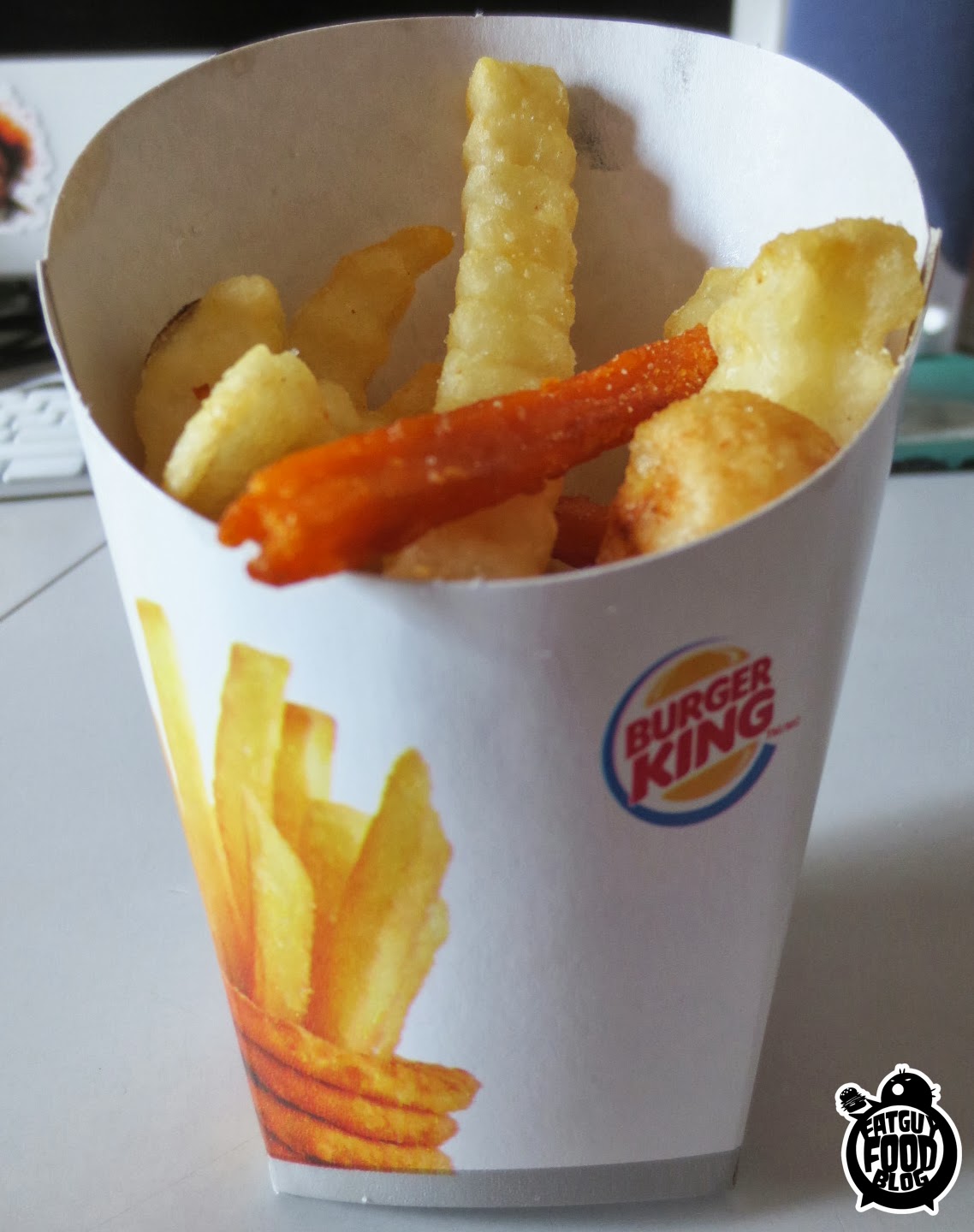 FATGUYFOODBLOG Burger King's Fry Burger and Satisfries FRENCH FRY