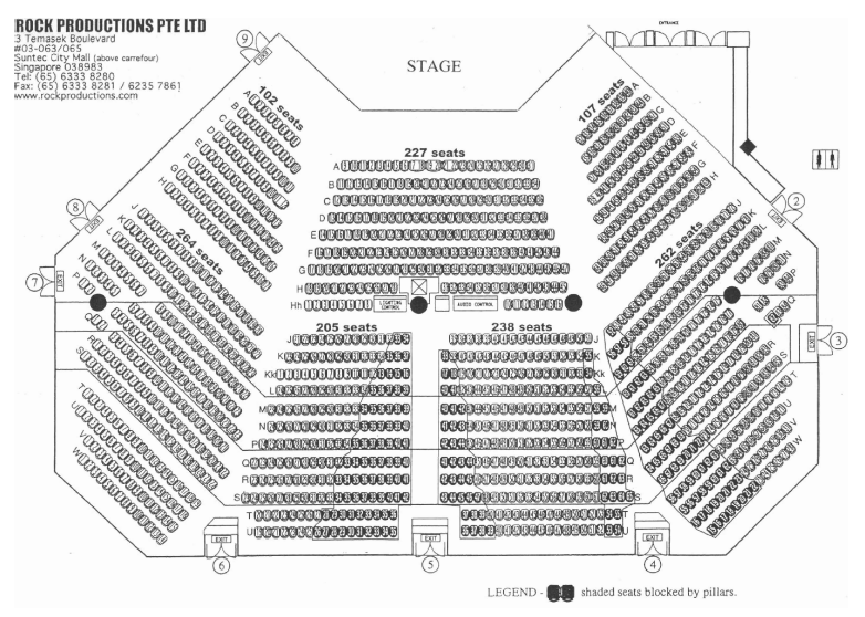 X Rocks Room Seating Chart 5 0 1 순간에는... ☆: Rock Auditorium venue & seating plan