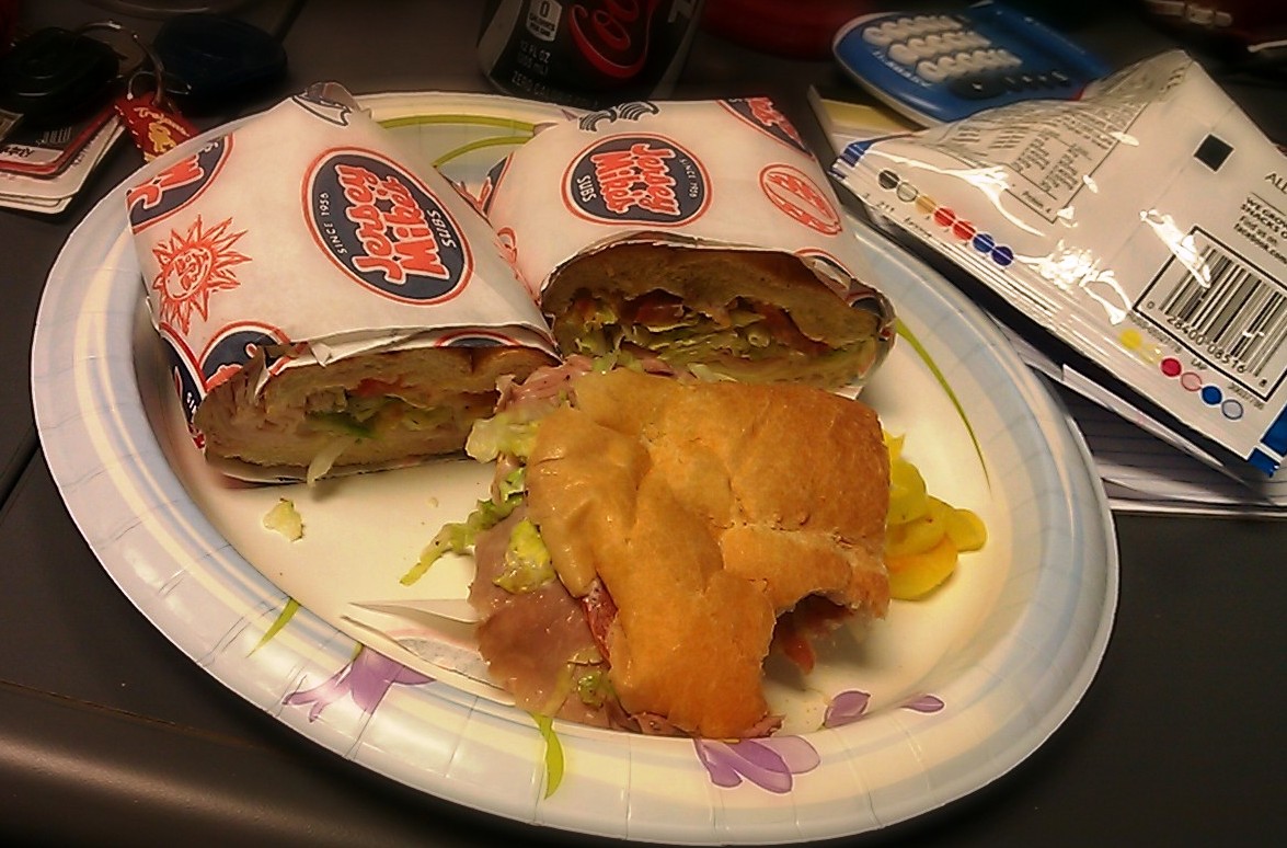 Dude Where's My Lunch? Jersey Mike's Catered our lunch today