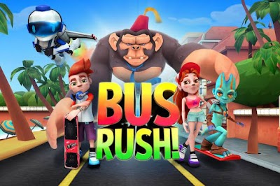 تحميل لعبة المغامرات Bus Rush كاملة مهكرة للاندرويد اخر تحديث
