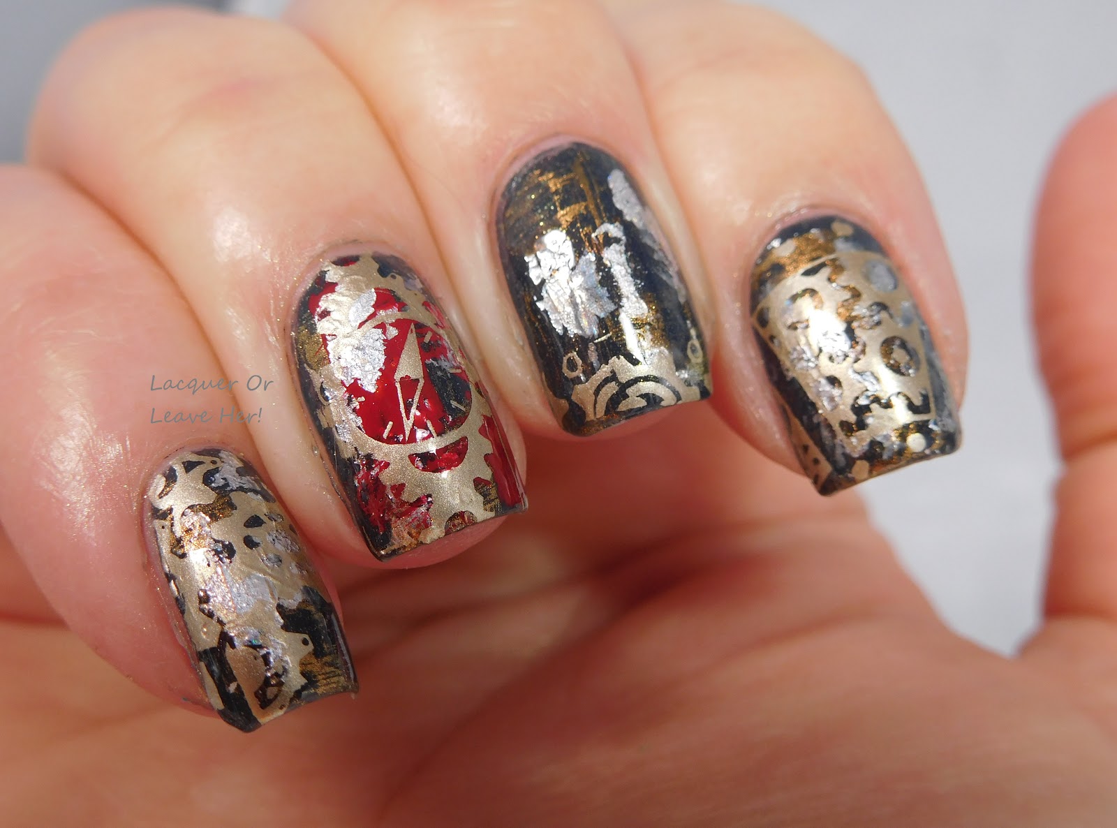 Lacquer or Leave Her! Review Nail foil from Charlie's Nail art
