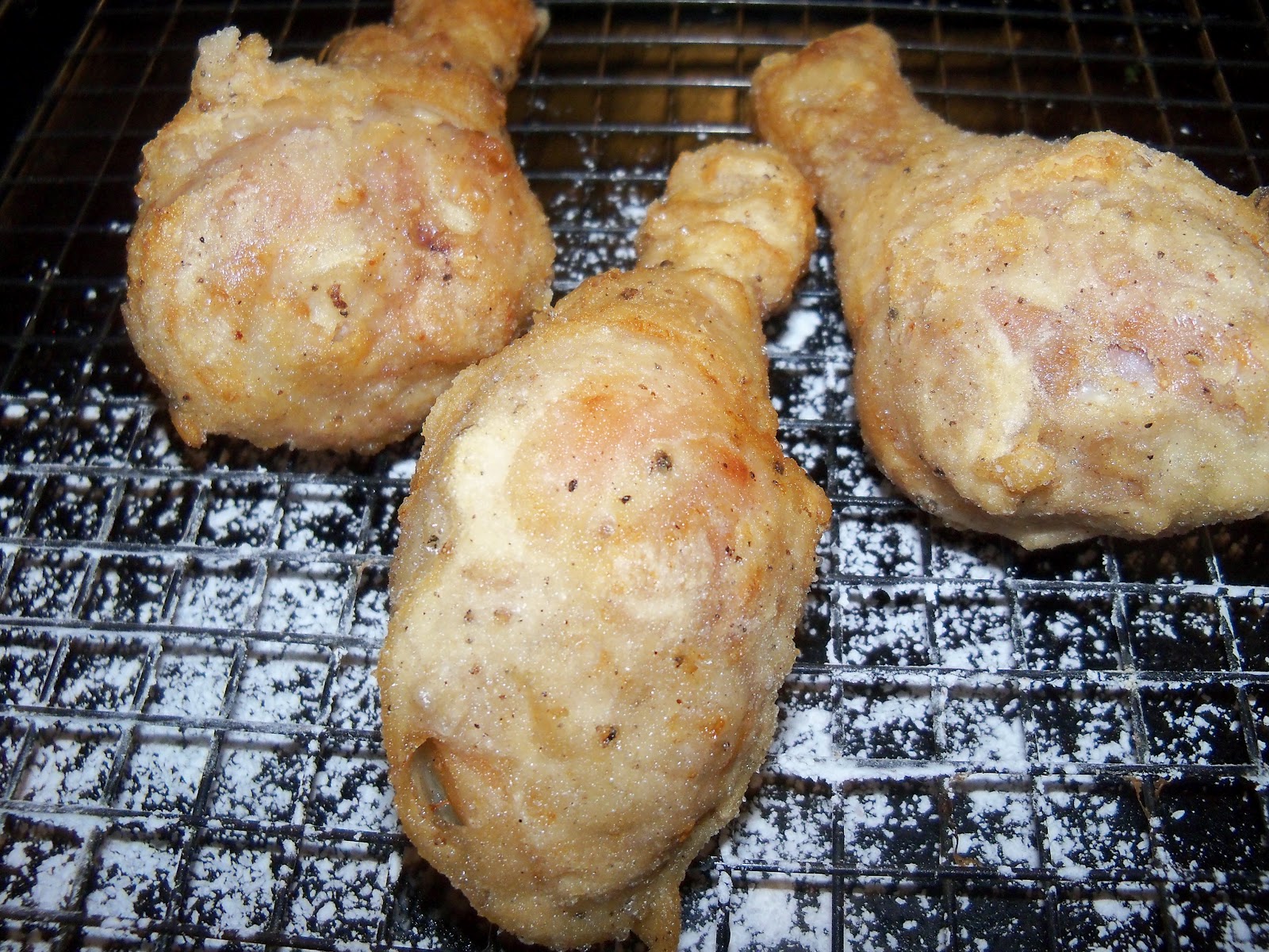 Cyndaverse Honey Fried Chicken twice fried with hot sauce and honey on top