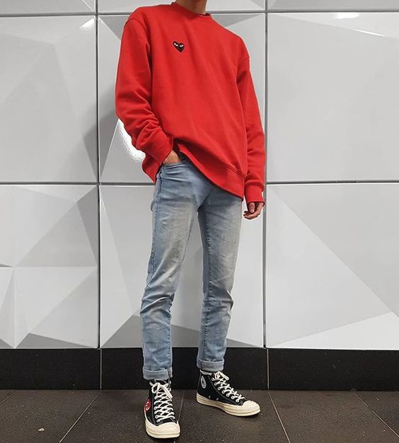 Look Masculino vermelho tendencia inverno 2018 moda masculina