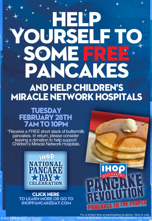 Barbara's Beat Get free pancakes Tuesday at IHOP