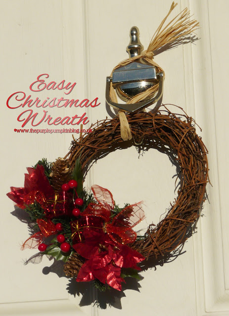 Easy Christmas Wreath | The Purple Pumpkin Blog