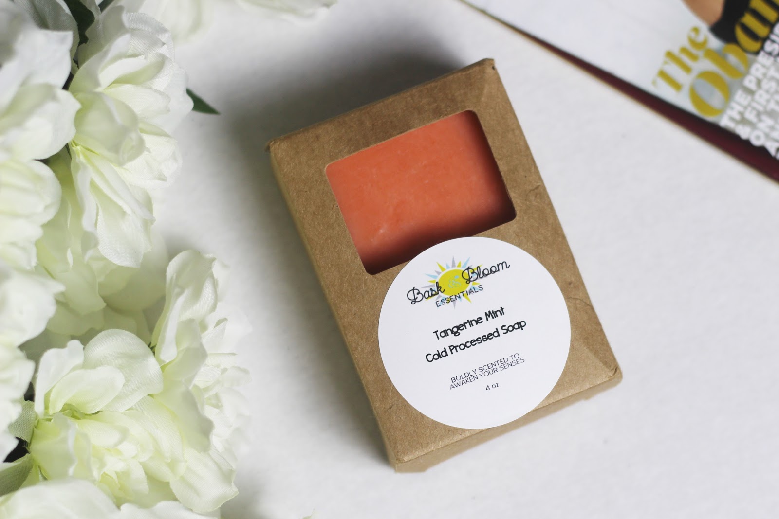 Beauty Bask and Bloom Essentials Tangerine Mint Soap Review FabEllis