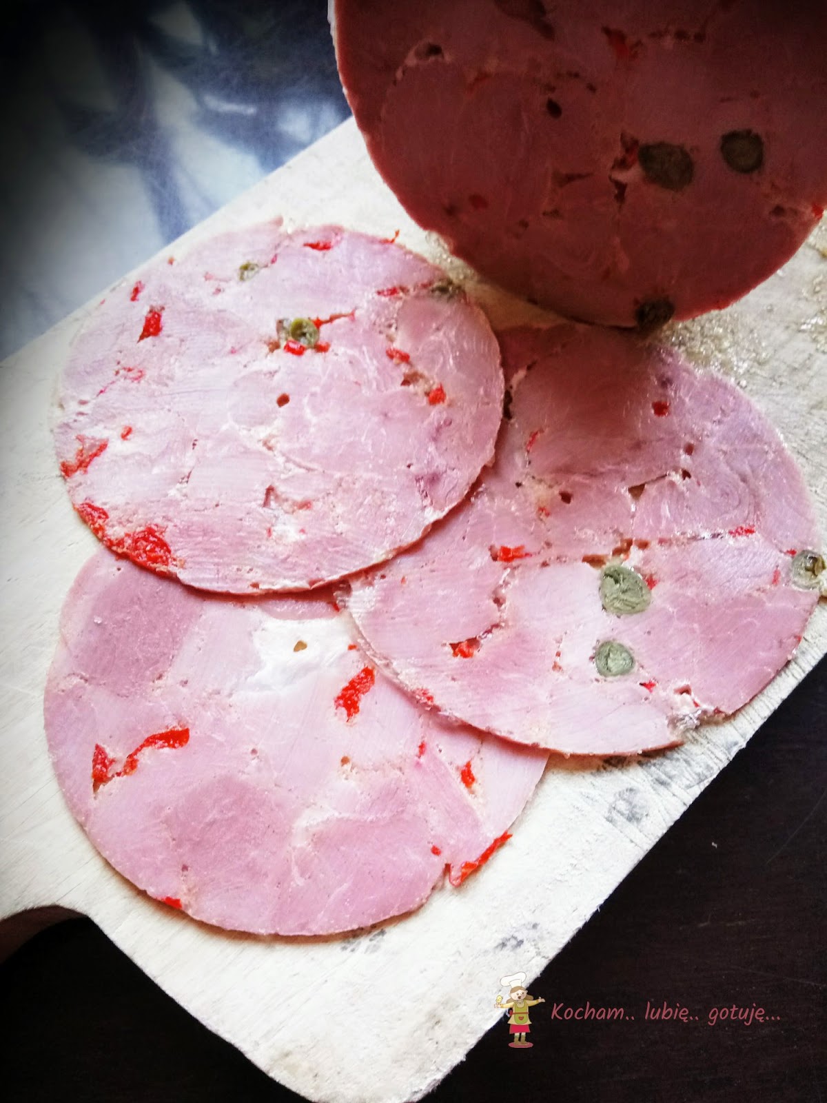 Wędlina z uda indyka, z chili i kaparami Kocham Lubię Gotuję