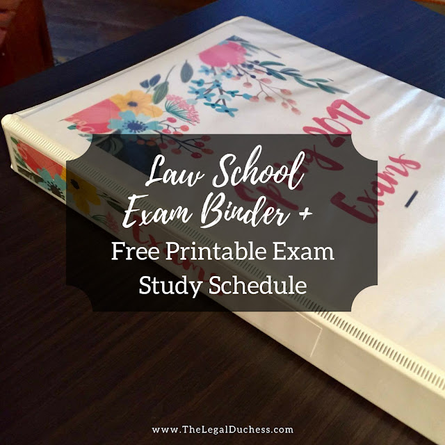 How I Stay Organized with a Law School Exam Binder + Printable Exam