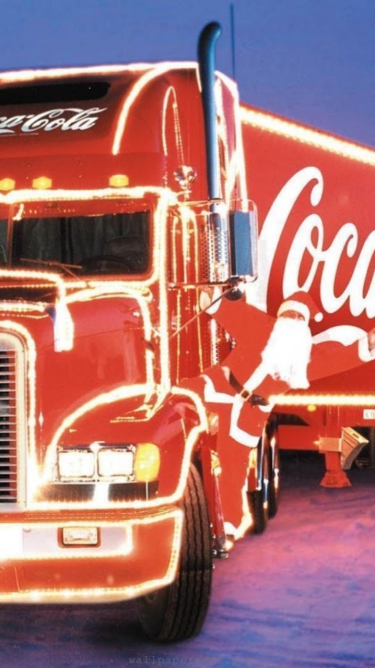 Coca Cola Christmas Truck  Android Best Wallpaper