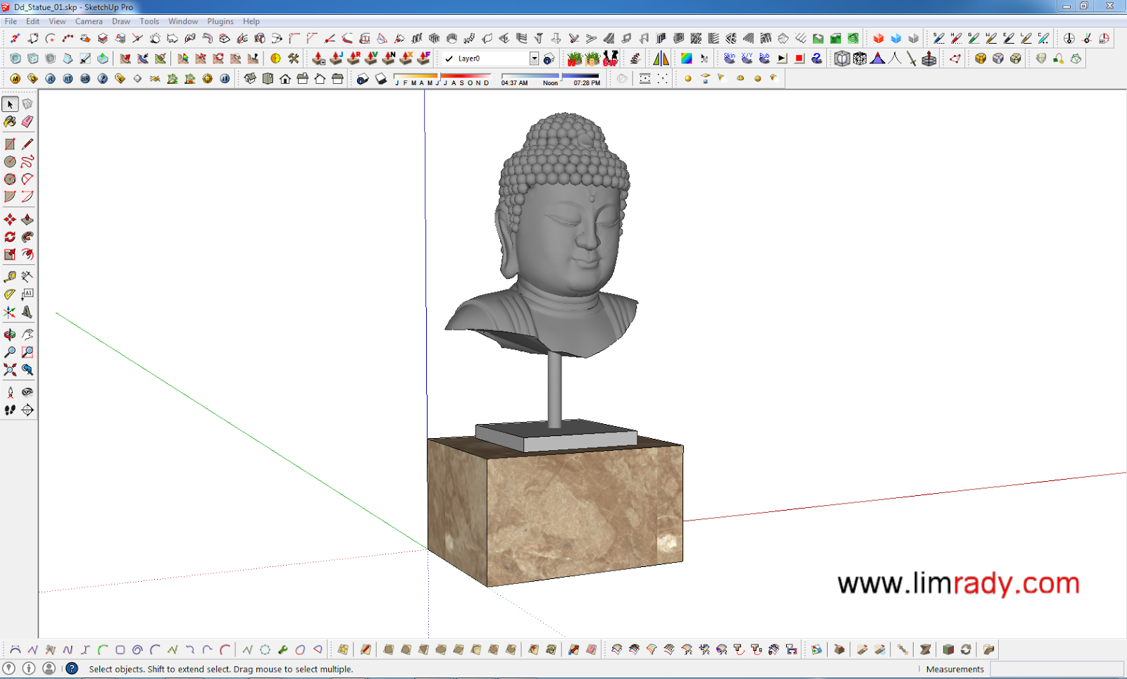 Free Buddha model - Khmer SketchUp