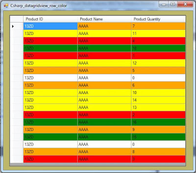 c# change datagridview row back color