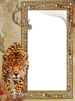 marco de foto tigre