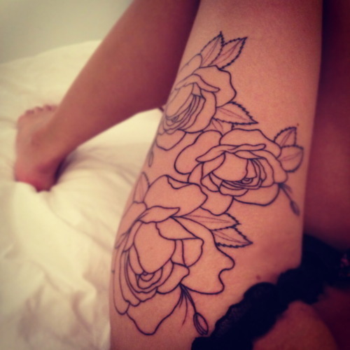 Flower Thigh Tattoos ~ Women Fashion And Lifestyles