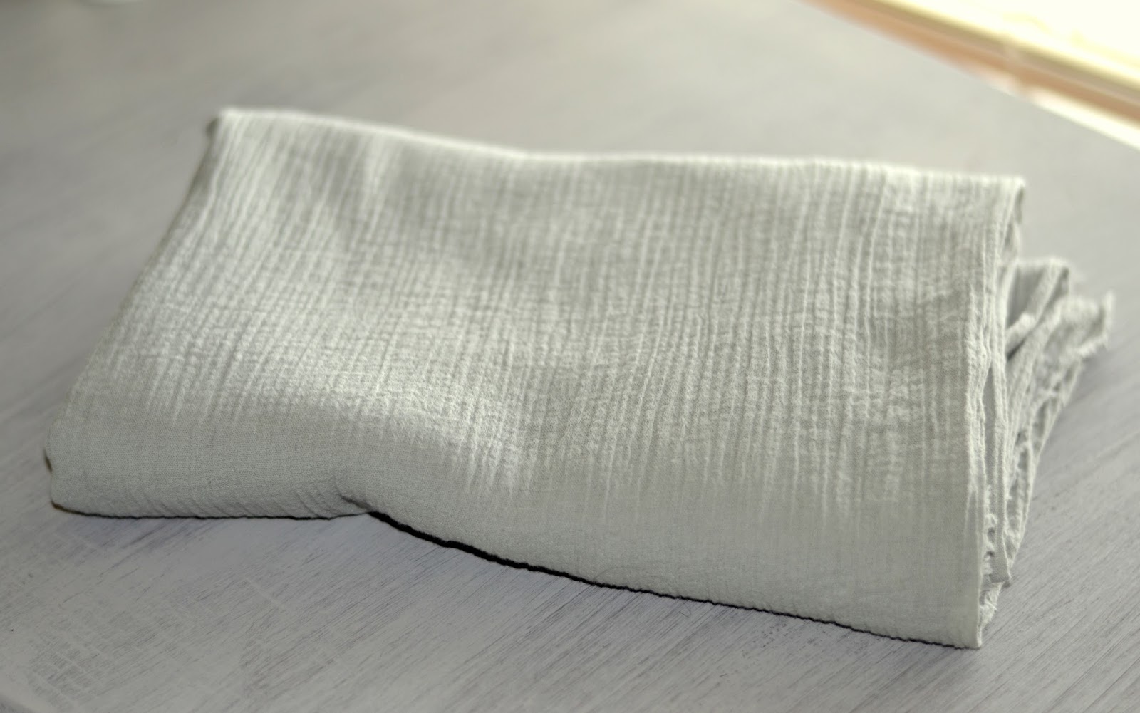 Hand stamped muslin swaddle blanket Rachel Teodoro