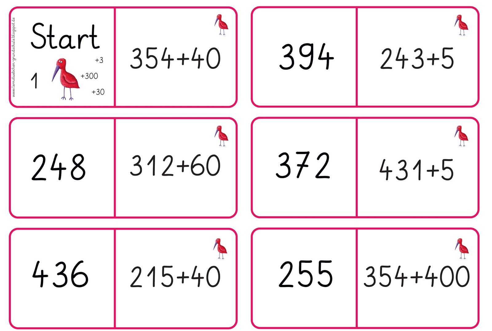 Lernstübchen Dominos zur Addition