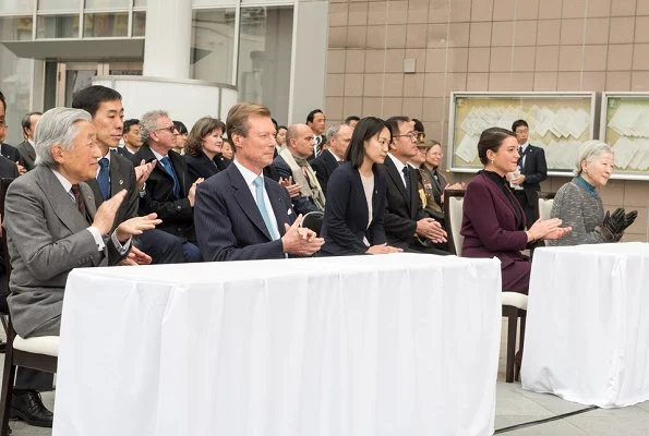 Grand Duke Henri, Princess Alexandra, Emperor Akihito, Empress Michiko visited JAXA’s Tsukuba Space Center