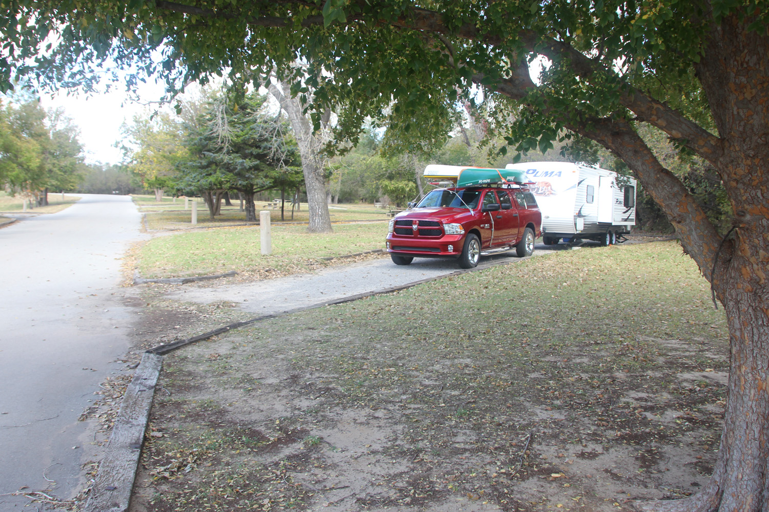Log of Ibi Roughing It at Canton Lake