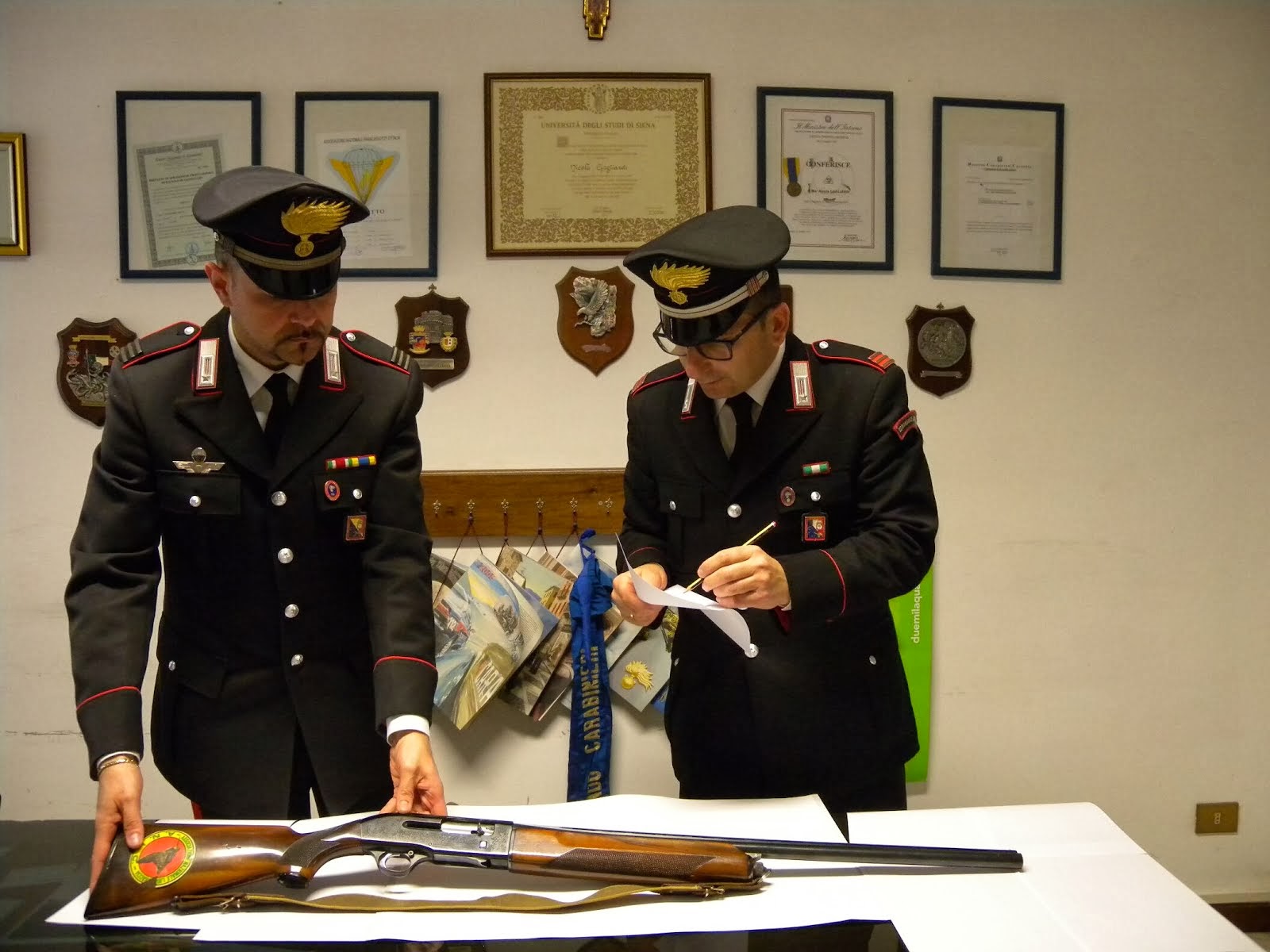 Armi seguestrate dai Carabinieri