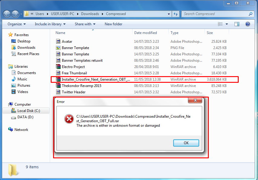 Solusi File Instalan Crossfire Next Generation Unknown