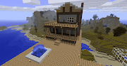 Minecraft house. Glass house. the start of a cave house minecraft