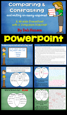 Compare and contrast essay powerpoint