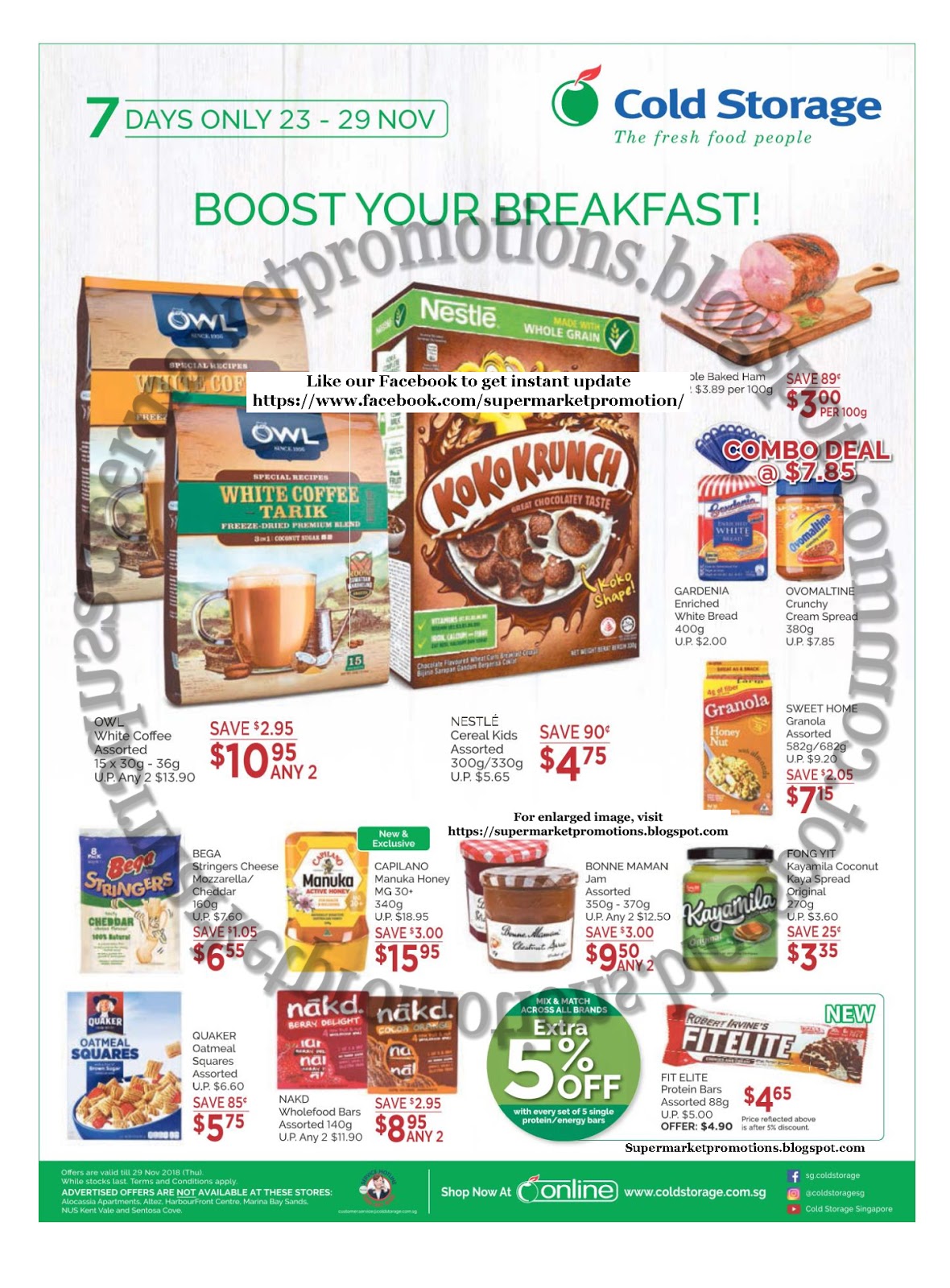 Cold Storage Breakfast Deals 23 29 November 2018 Supermarket Promotions