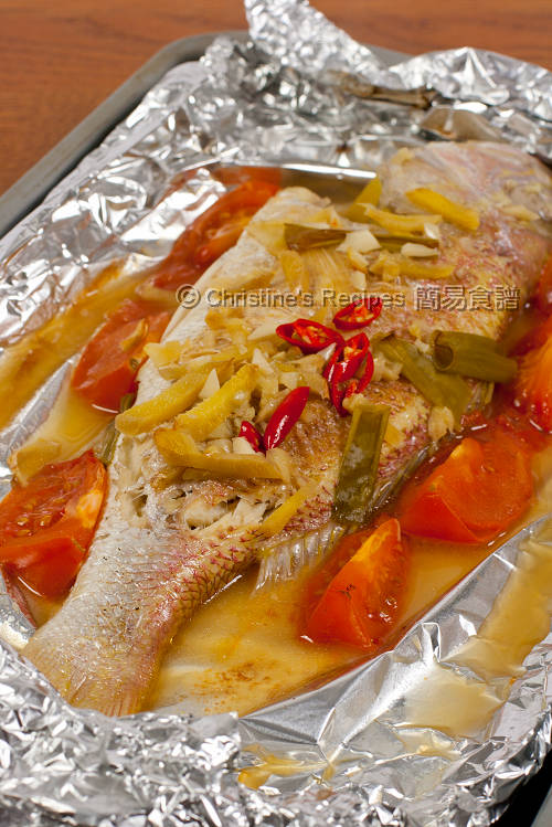 Thai Style Baked King Snapper01