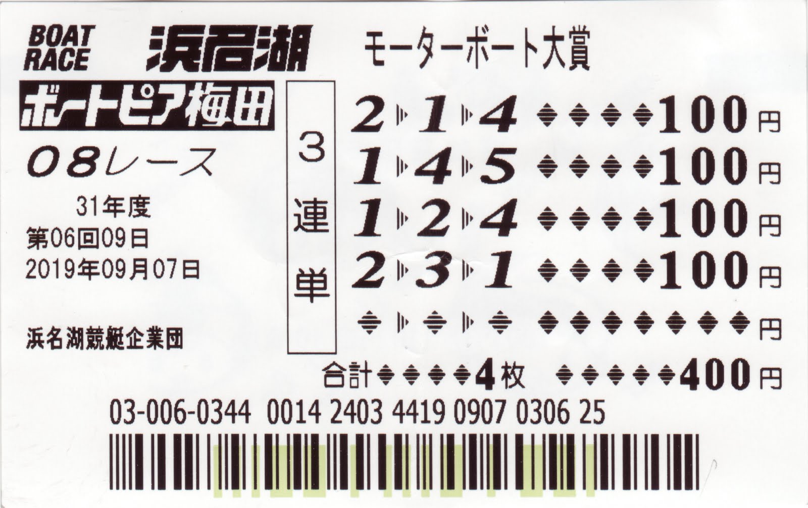 yoshi223のブログ: ボートレース/競輪/オートレースの投票券(車券/舟券)・投票カード・払戻機