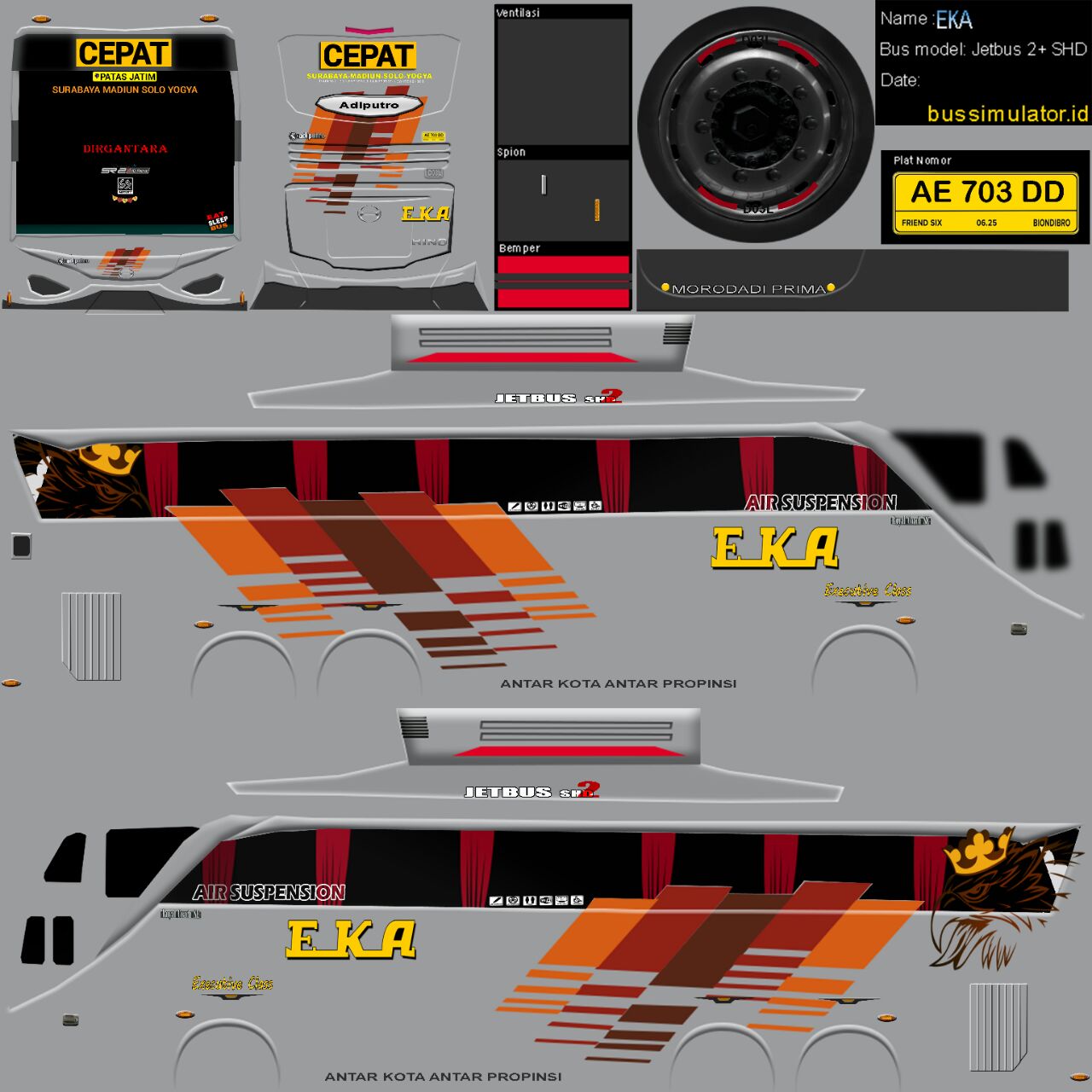 Kumpulan Livery Bus Simulator dari Berbagai Sumber Semua Aja