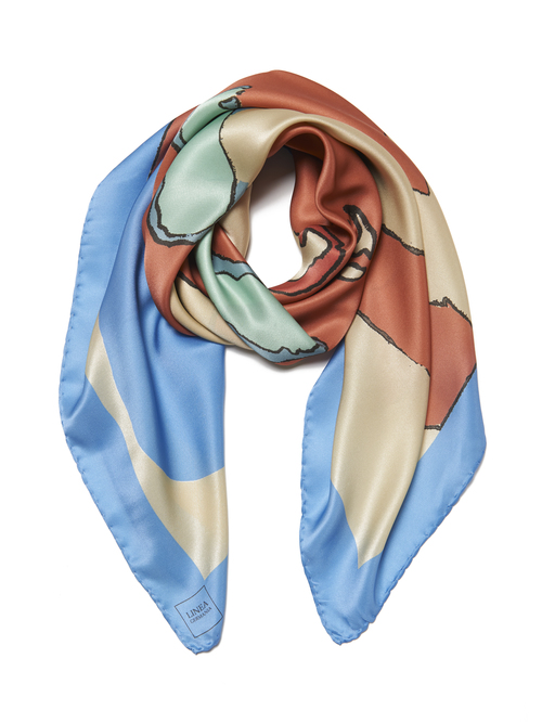 avant garde design: mengly hernandez silk scarves.