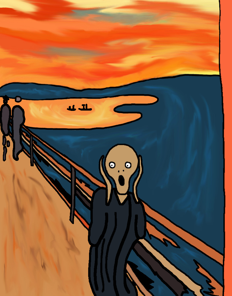 My Digital Art Blog The Scream Assignment