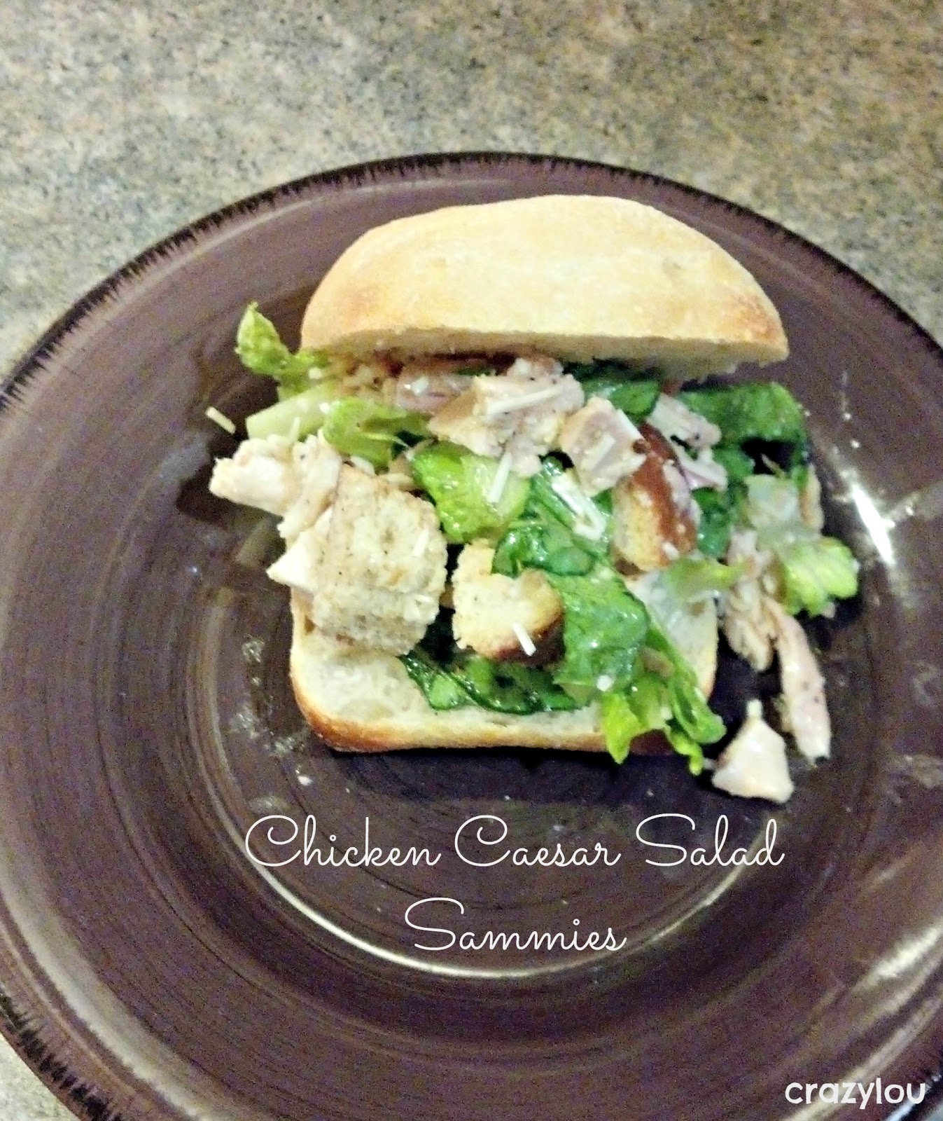 crazylou Tasty TuesdayChicken Caesar Salad Sammies