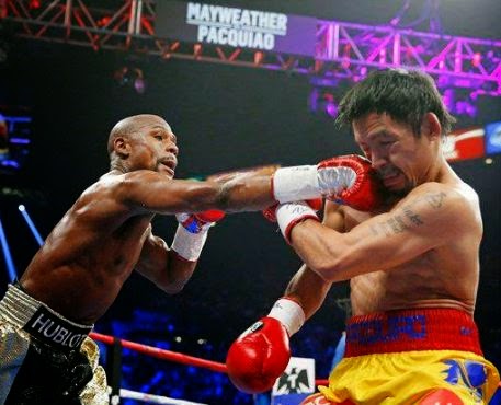 Undefeated Champion Floyd Mayweather wins Manny Pacquiao