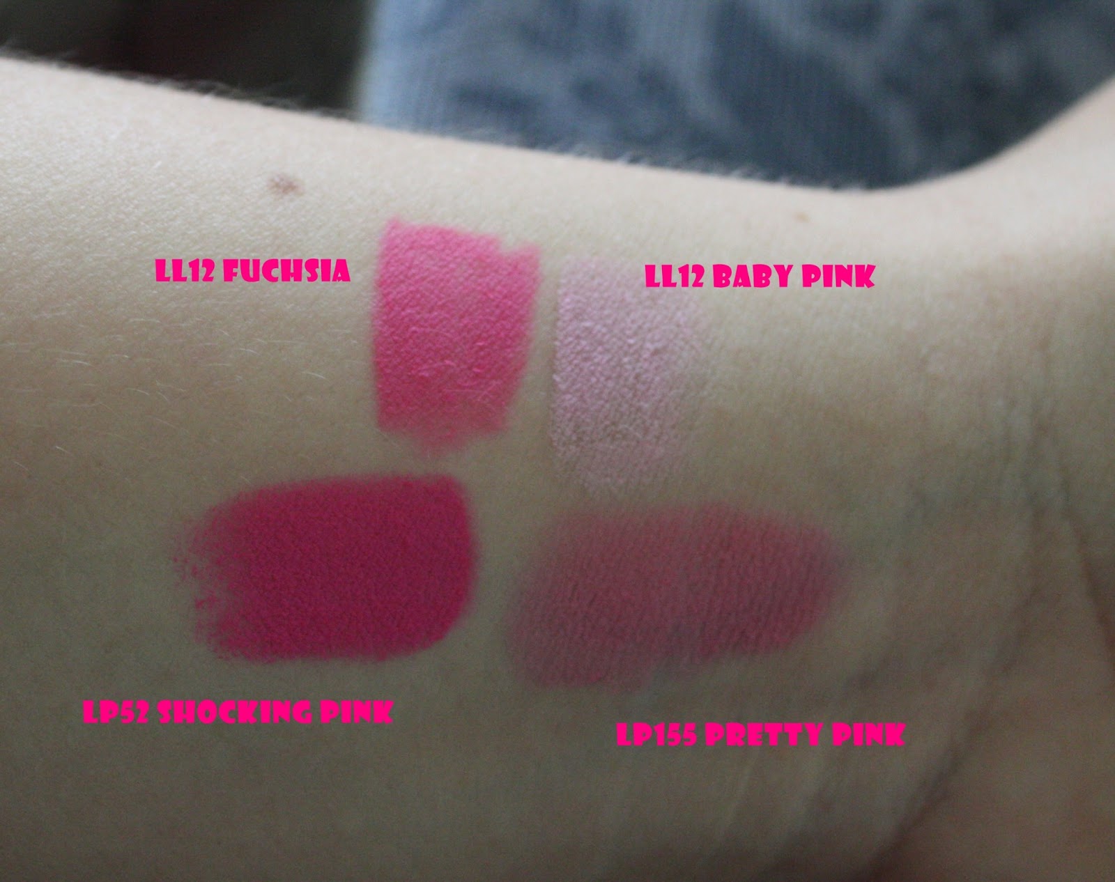 Nicky´s book BARRY M Lip Liners Baby pink & Fuchsia