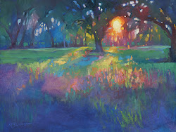 light impressionist landscape schmidt karen mathison paintings oil louisiana trees artist lingering still colorist step floral impressionism painting contemporary modern