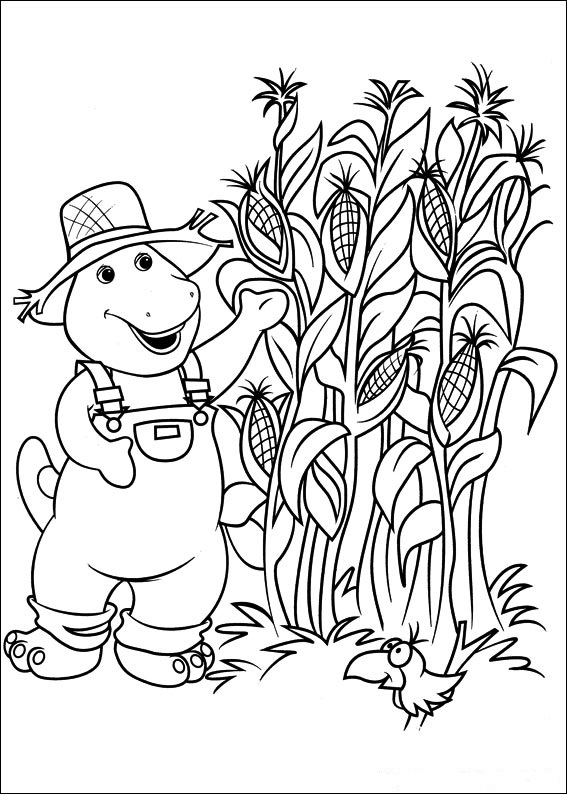 Fun Coloring Pages Barney And Friends Coloring Pages