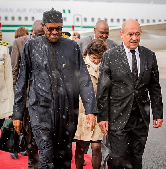 buhari reception france 