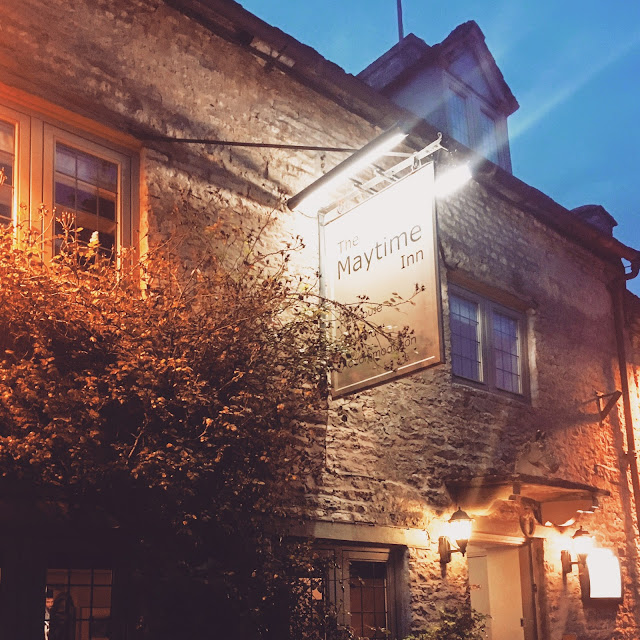 Outside the Maytime Inn, Cotswolds