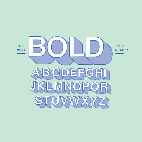 Bold typeface
