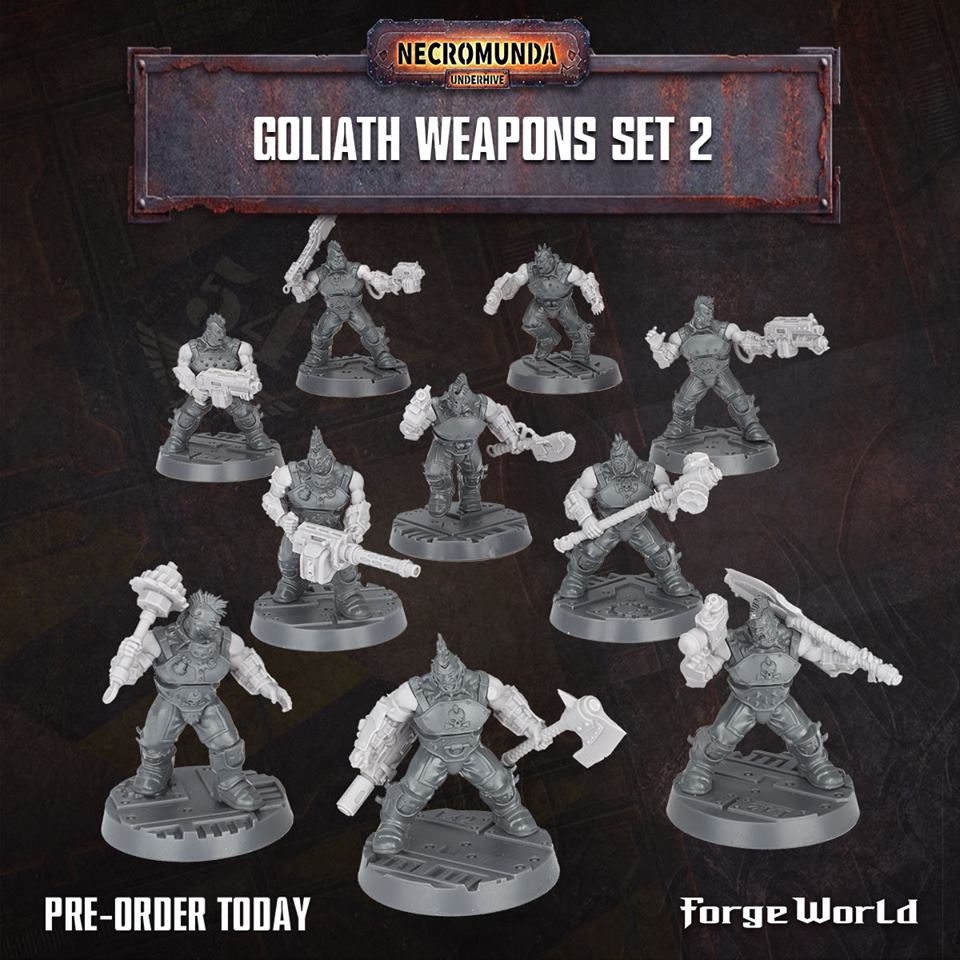 New Bounty Necromunda Bounty Hunters and Goliath Weapons with Rules