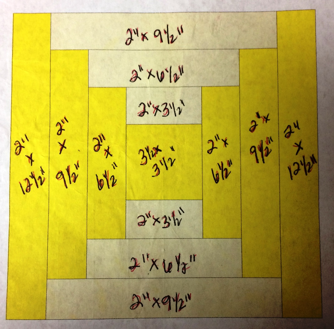 Happy Quilting Bella Skill Builder Courthouse Steps Block