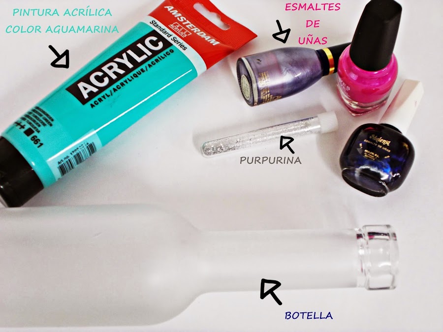 DIY-RECICLAR-BOTELLA-PINTAR-RAMA DE CEREZO-1