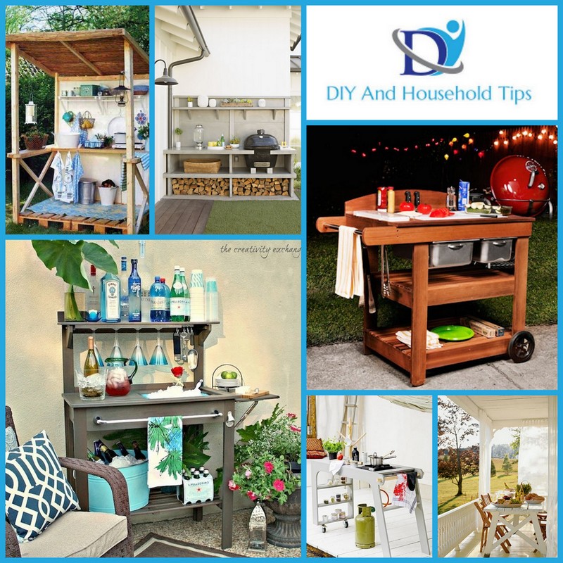 DIY And Household Tips 12 Lovely and DIYable Outdoor Kitchens, Carts
