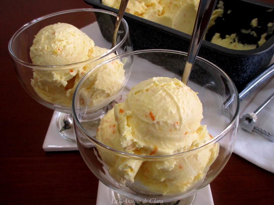 Helado de naranja