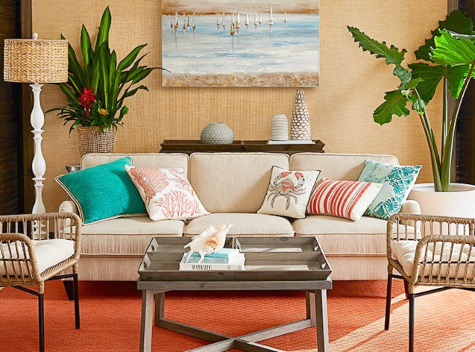 Coral Full Room Ideas  Ways to Decorate with the Coral Motif & Color