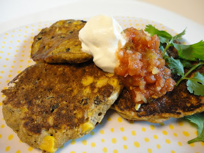 Mexican Style Black Bean Corn Fritters