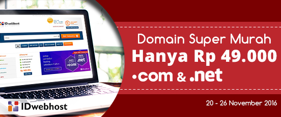DOMAIN SUPER MURAH .COM .NET 49.000